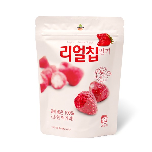 리얼칩 딸기100% 13gx5개 유통기한임박